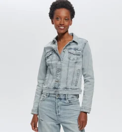 Promod Veste en jean Femme - Jean très clair Jeantrèsclair Best Sale