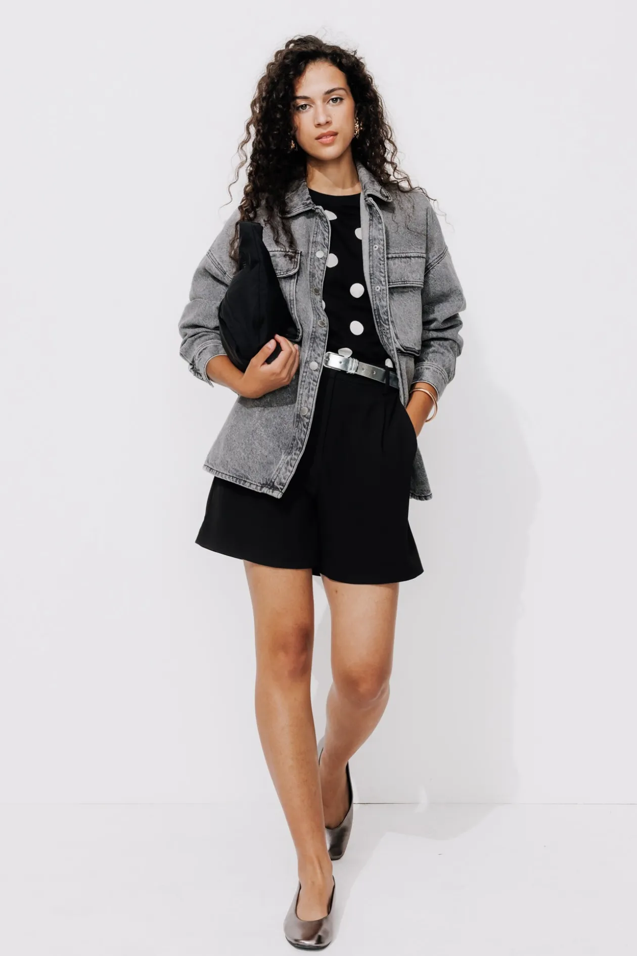 Promod Veste en jean oversize Femme - Jean noir Jeannoir Best
