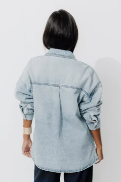 Promod Veste en jean oversize Femme - Jean moyen Jeanmoyen Shop