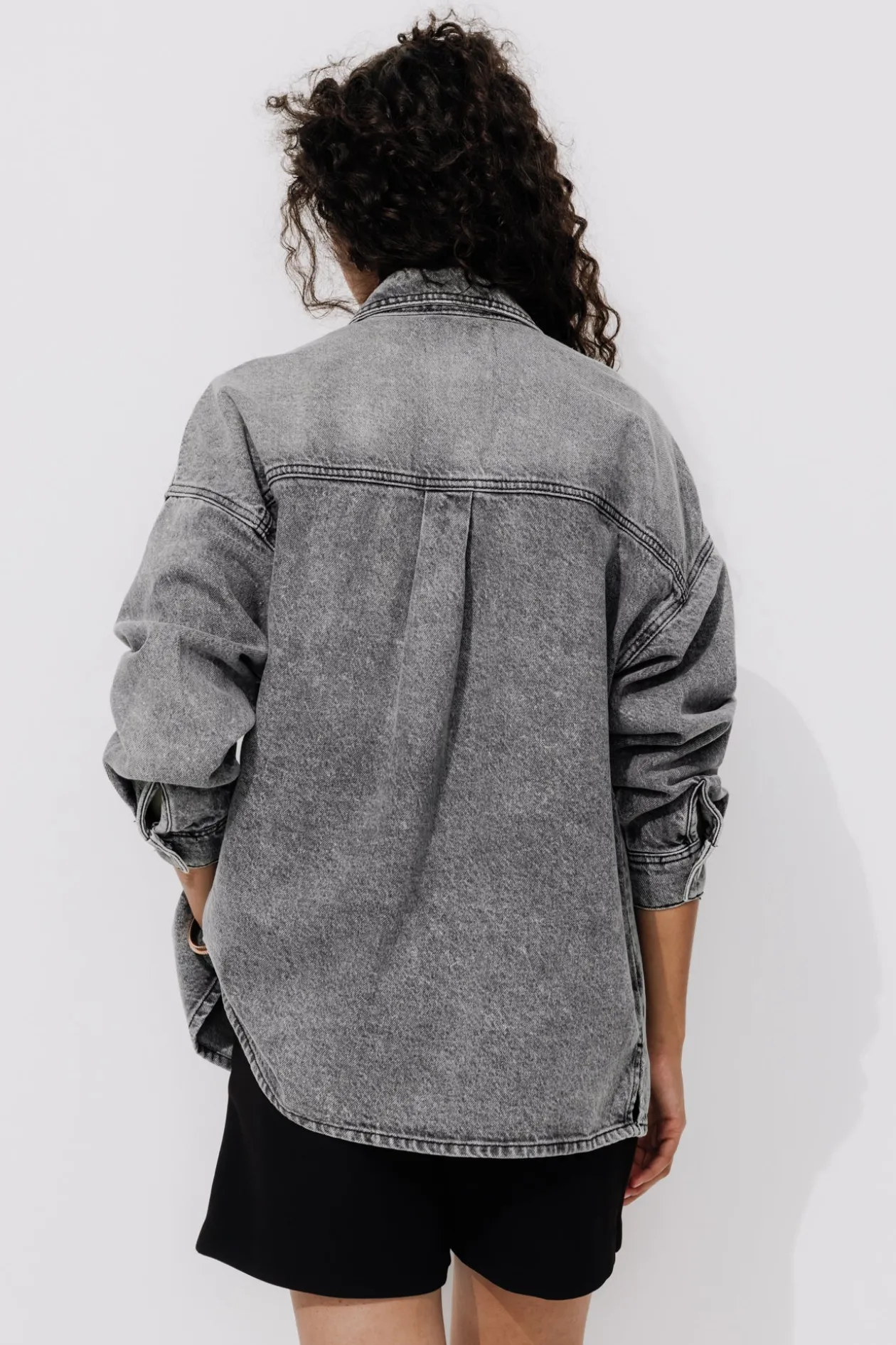 Promod Veste en jean oversize Femme - Jean noir Jeannoir Best