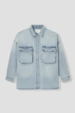Promod Veste en jean oversize Femme - Jean moyen Jeanmoyen Shop