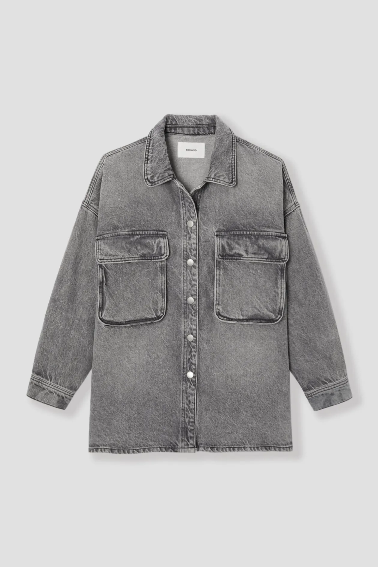 Promod Veste en jean oversize Femme - Jean noir Jeannoir Best
