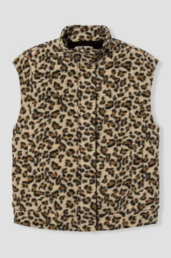Promod Veste léopard et moumoute - Imprimé noir Impriménoir Store