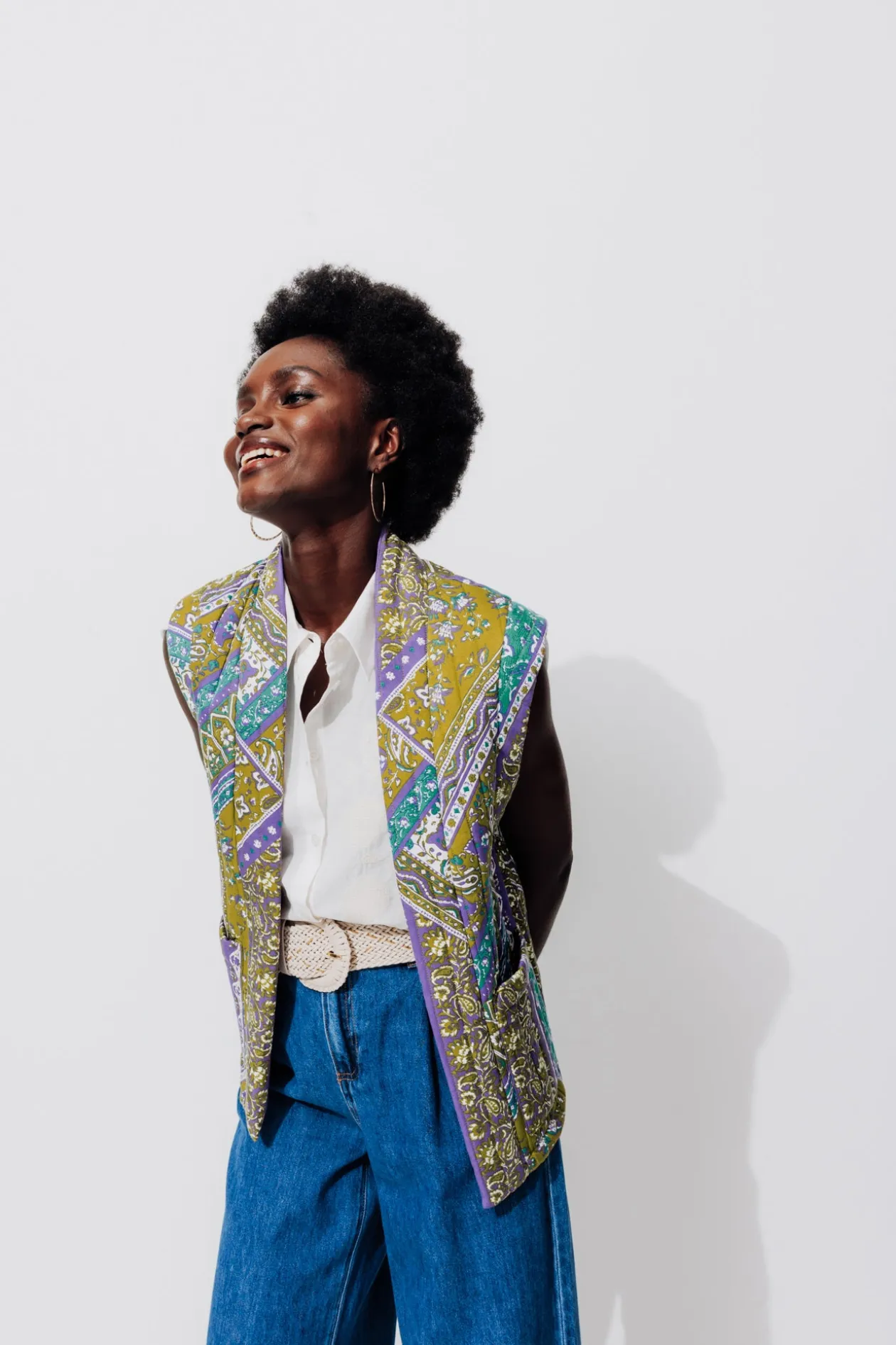 Promod Veste matelassée imprimée - Imprimé multicolore Imprimémulticolore Sale