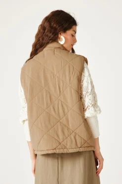 Promod Veste matelassée sans manches - Beige Flash Sale