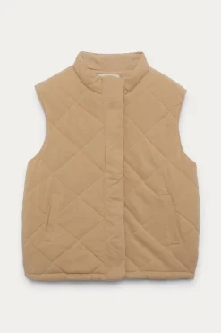 Promod Veste matelassée sans manches - Beige Flash Sale