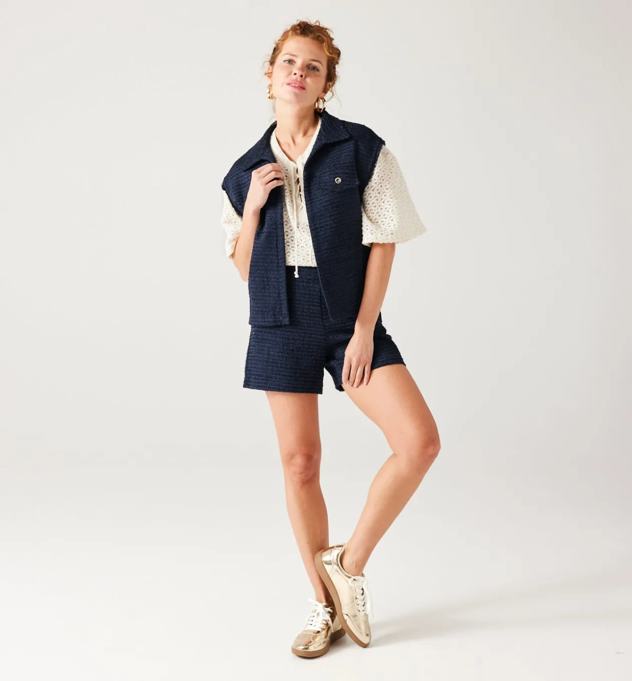 Promod Veste sans manches Femme - Marine New