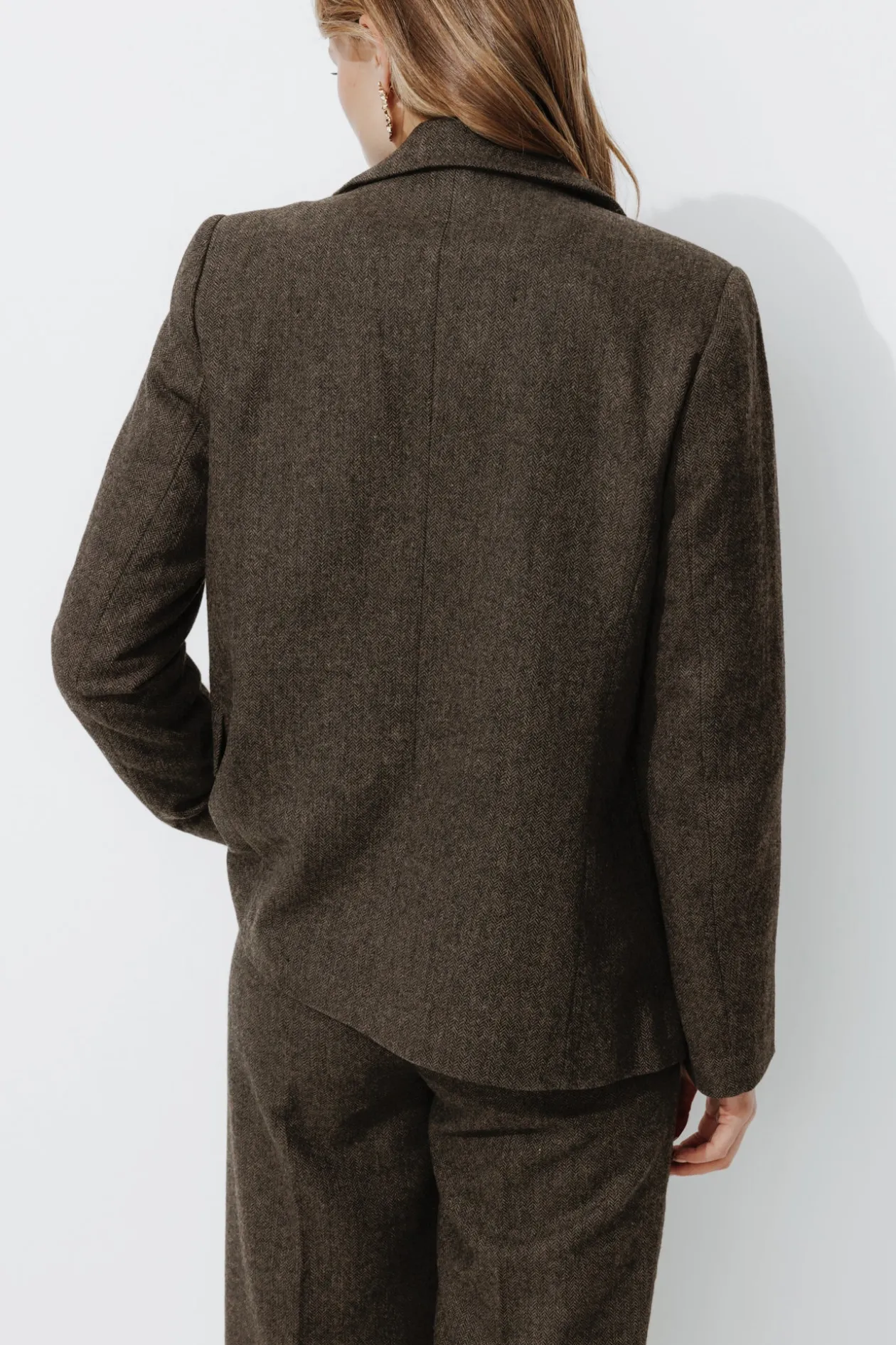 Promod Veste tailleur chevron Femme - Imprimé marron Imprimémarron Hot