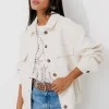 Promod Veste tweedée Femme - Ecru Hot