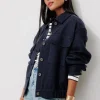 Promod Veste tweedée Femme - Marine Best Sale