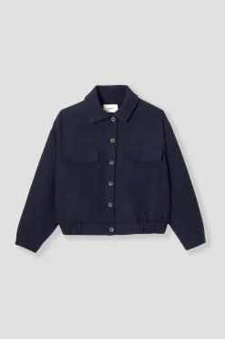 Promod Veste tweedée Femme - Marine Best Sale