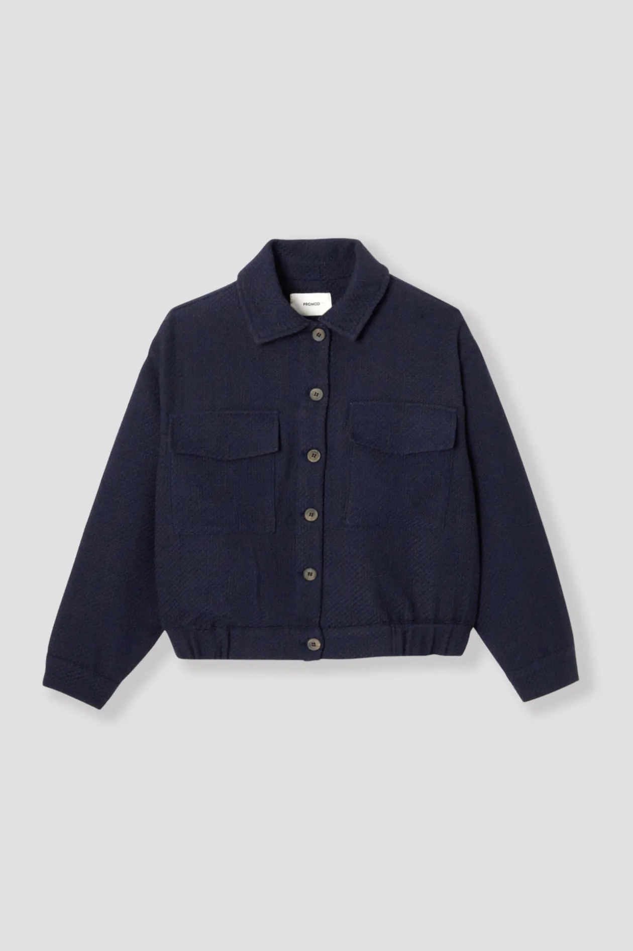 Promod Veste tweedée Femme - Marine Best Sale